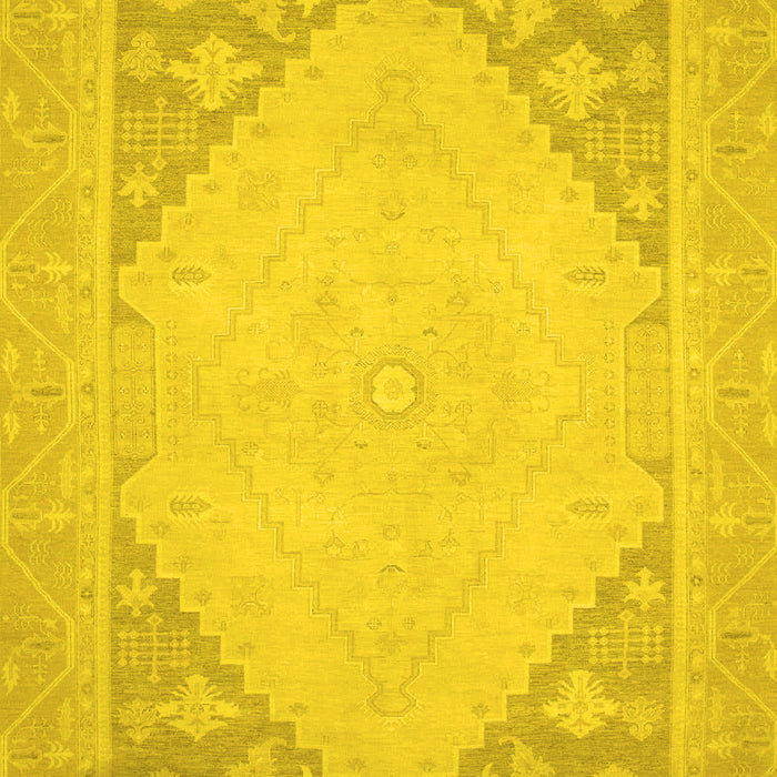 Oriental Yellow Modern Rug, abs2659yw