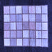 Square Machine Washable Oriental Blue Modern Rug, wshabs265blu