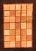 Machine Washable Oriental Orange Modern Area Rugs, wshabs265org