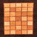 Square Oriental Orange Modern Rug, abs265org