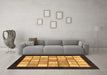 Machine Washable Oriental Brown Modern Rug in a Living Room,, wshabs265brn