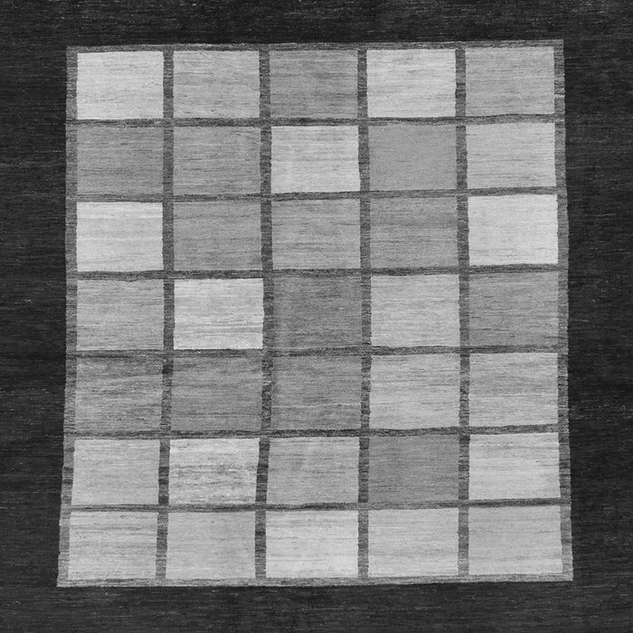 Square Machine Washable Oriental Gray Modern Rug, wshabs265gry