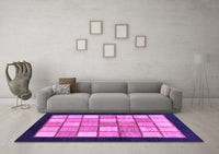 Machine Washable Oriental Purple Modern Rug, wshabs265pur