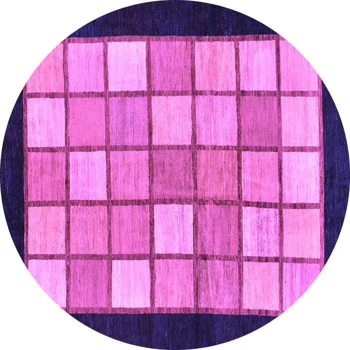 Round Oriental Purple Modern Rug, abs265pur