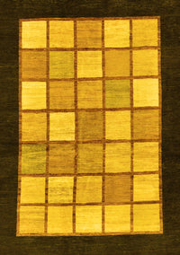 Oriental Yellow Modern Rug, abs265yw