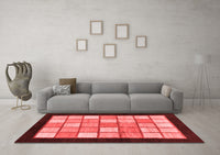 Machine Washable Oriental Red Modern Rug, wshabs265red