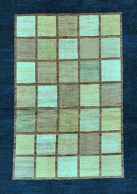 Oriental Light Blue Modern Rug, abs265lblu