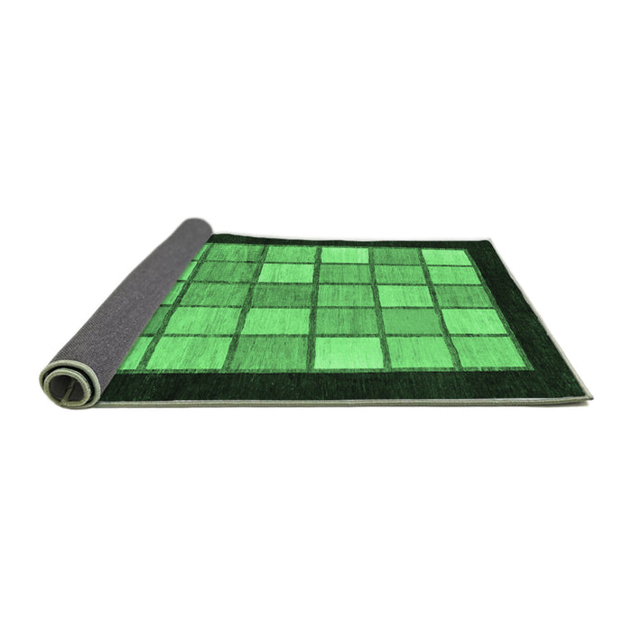 Sideview of Oriental Emerald Green Modern Rug, abs265emgrn