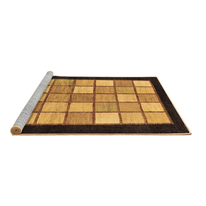 Sideview of Machine Washable Oriental Brown Modern Rug, wshabs265brn