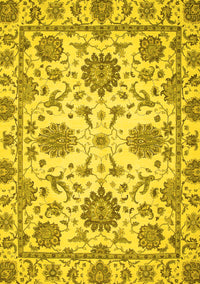 Oriental Yellow Modern Rug, abs2660yw