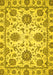 Oriental Yellow Modern Rug, abs2660yw