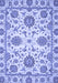 Machine Washable Oriental Blue Modern Rug, wshabs2660blu