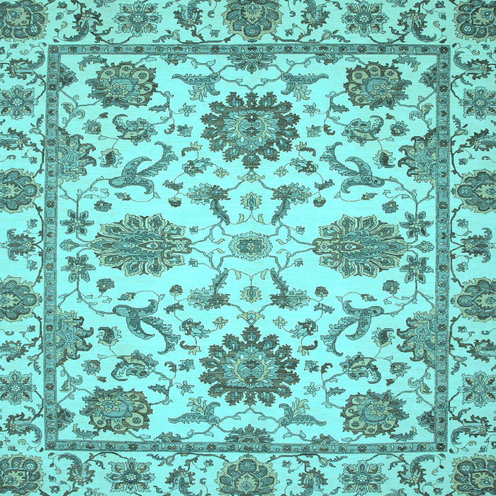 Square Oriental Light Blue Modern Rug, abs2660lblu
