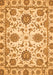 Machine Washable Oriental Orange Modern Area Rugs, wshabs2660org