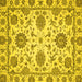 Square Oriental Yellow Modern Rug, abs2660yw