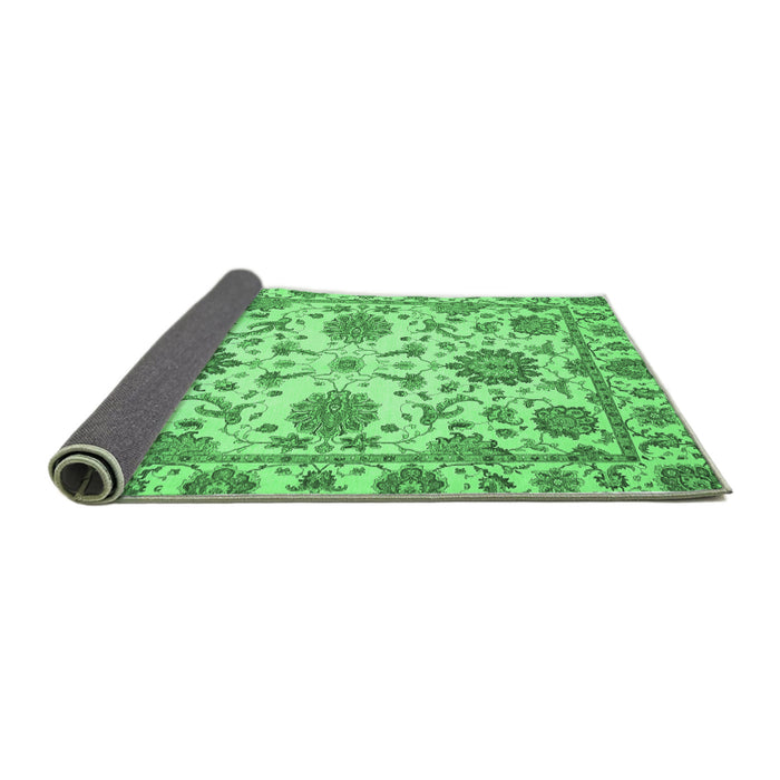 Sideview of Oriental Emerald Green Modern Rug, abs2660emgrn