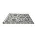 Sideview of Machine Washable Oriental Gray Modern Rug, wshabs2660gry