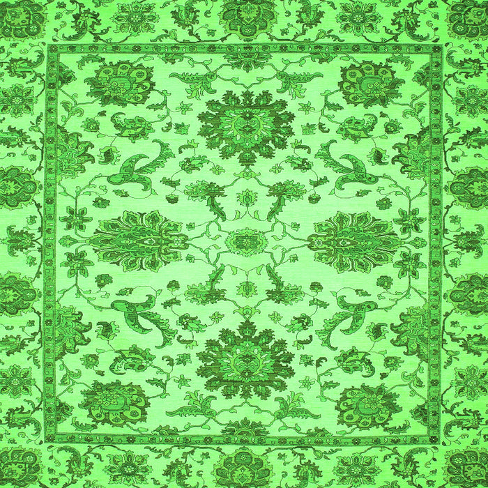 Square Oriental Green Modern Rug, abs2660grn