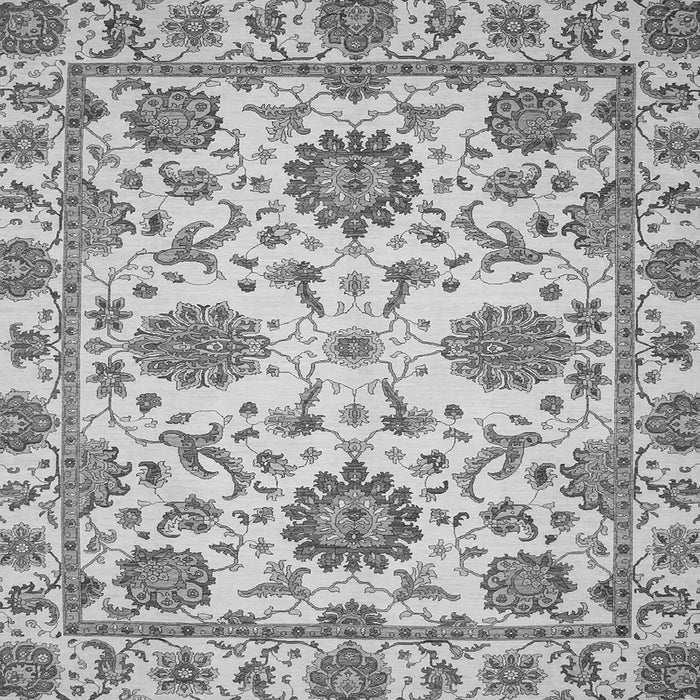 Square Oriental Gray Modern Rug, abs2660gry
