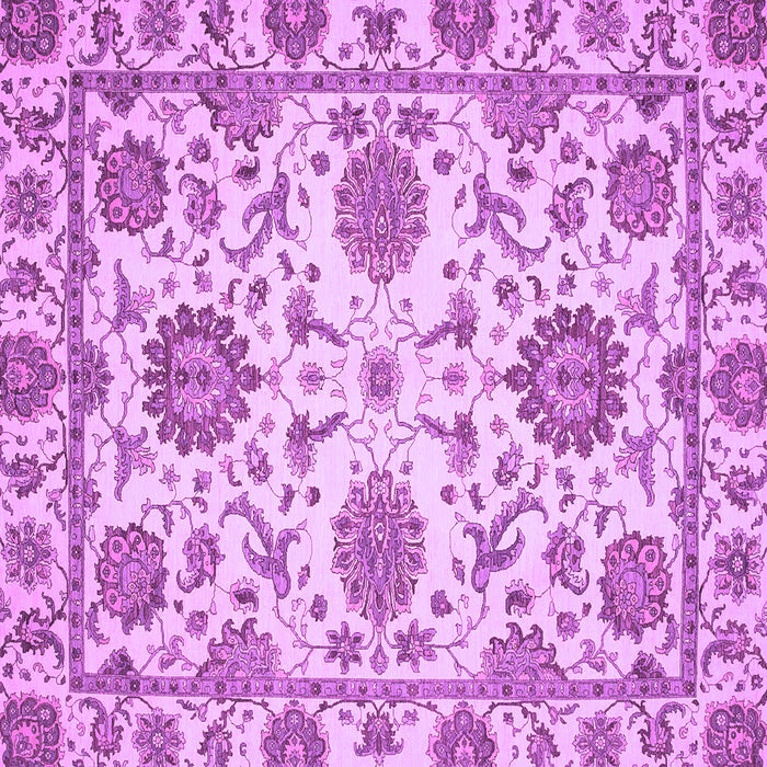 Square Machine Washable Oriental Purple Modern Area Rugs, wshabs2660pur