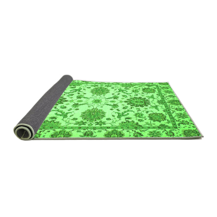 Sideview of Oriental Green Modern Rug, abs2660grn