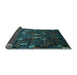 Sideview of Abstract Light Blue Modern Rug, abs2661lblu