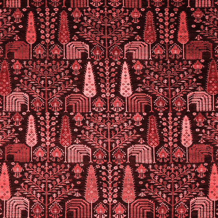 Abstract Red Modern Area Rugs