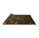 Sideview of Abstract Brown Modern Rug, abs2661brn