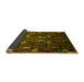 Sideview of Abstract Yellow Modern Rug, abs2661yw