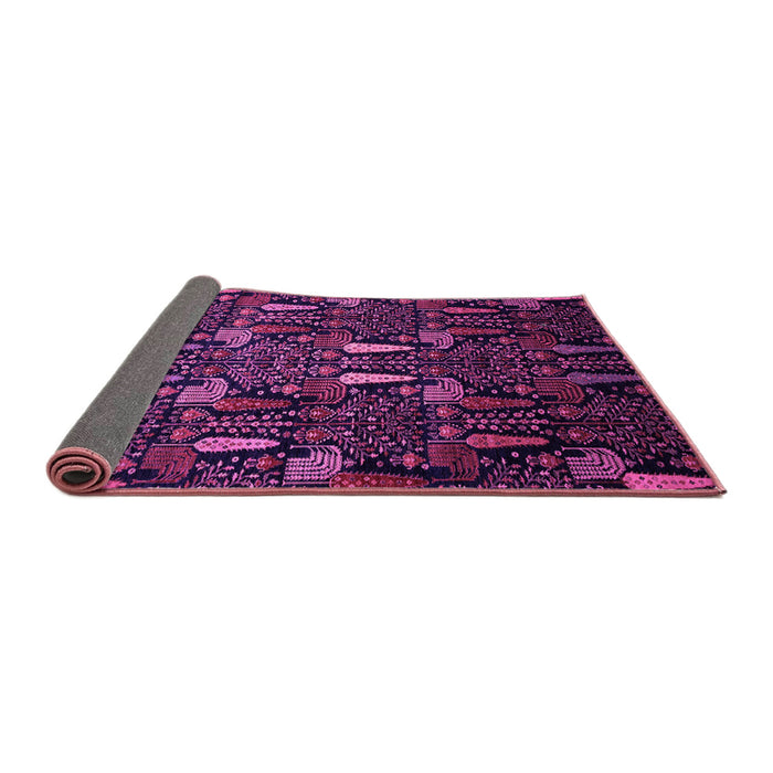 Sideview of Abstract Pink Modern Rug, abs2661pnk