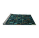 Sideview of Machine Washable Abstract Light Blue Modern Rug, wshabs2661lblu