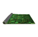 Sideview of Abstract Green Modern Rug, abs2661grn