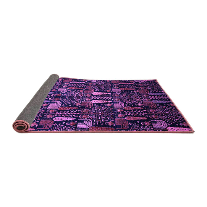 Sideview of Abstract Purple Modern Rug, abs2661pur