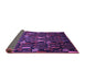 Sideview of Abstract Purple Modern Rug, abs2661pur