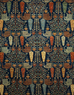 Abstract Dark Green Modern Rug, abs2661