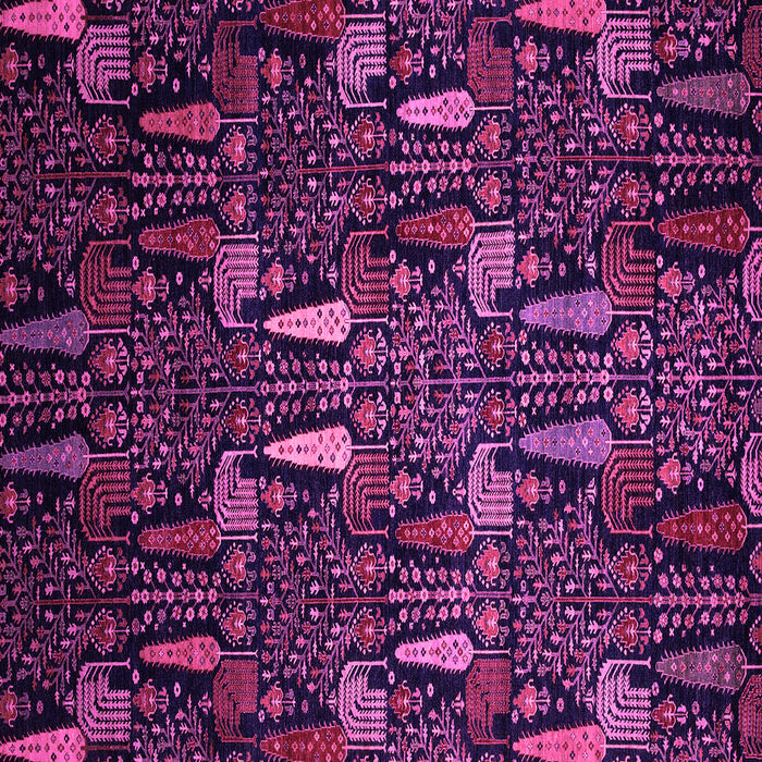 Square Abstract Pink Modern Rug, abs2661pnk