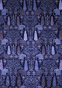 Abstract Blue Modern Rug, abs2661blu