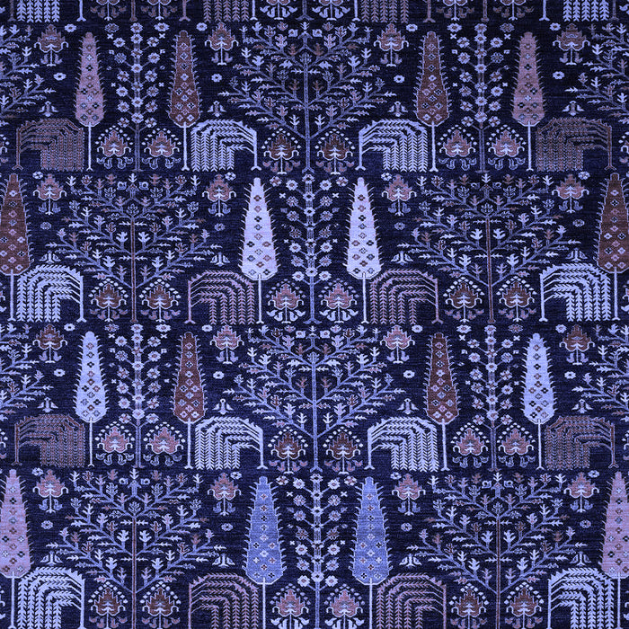 Abstract Blue Modern Rug, abs2661blu