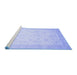 Sideview of Machine Washable Oriental Blue Traditional Rug, wshabs2662blu