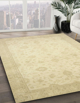Machine Washable Abstract Khaki Gold Rug in a Family Room, wshabs2662