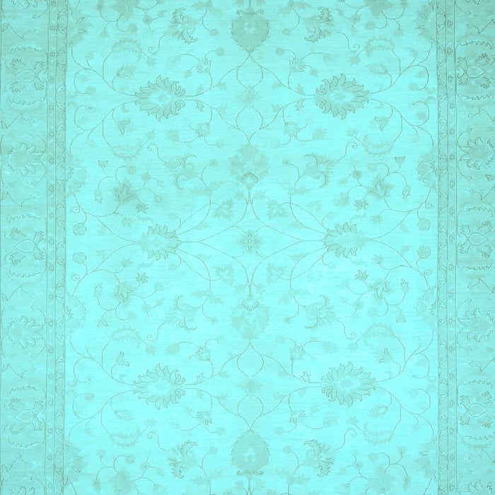Machine Washable Oriental Light Blue Traditional Rug, wshabs2662lblu