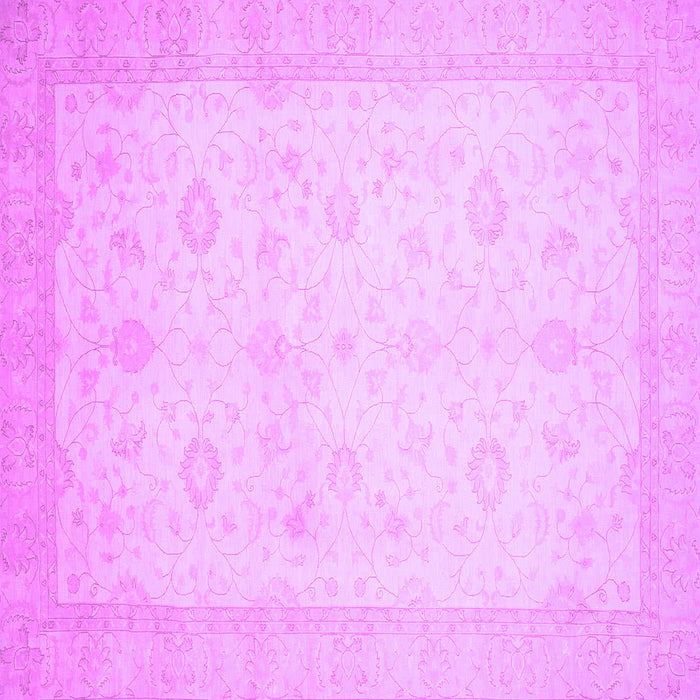 Square Oriental Purple Traditional Rug, abs2662pur