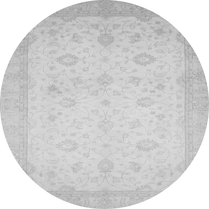 Round Oriental Gray Traditional Rug, abs2662gry
