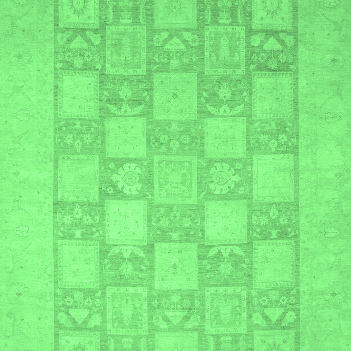 Machine Washable Abstract Emerald Green Modern Area Rugs, wshabs2663emgrn