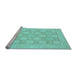 Sideview of Machine Washable Abstract Light Blue Modern Rug, wshabs2663lblu