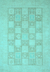 Abstract Light Blue Modern Rug, abs2663lblu