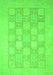 Machine Washable Abstract Green Modern Area Rugs, wshabs2663grn