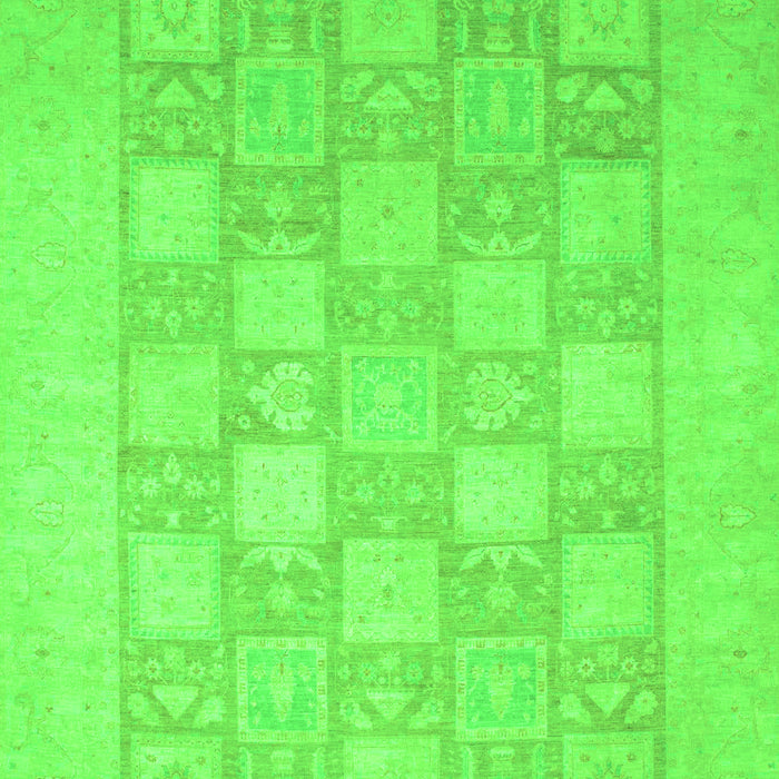 Machine Washable Abstract Green Modern Area Rugs, wshabs2663grn