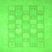 Square Abstract Green Modern Rug, abs2663grn