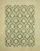 Machine Washable Abstract Brass Green Rug, wshabs2664